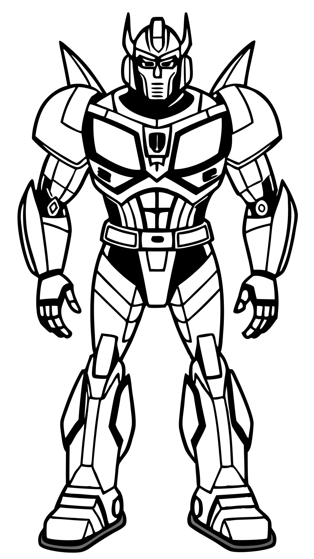 Página para colorear de Bumblebee Transformers